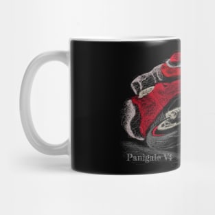 Panigale V4 Scribble Art Mug